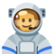 Man Astronaut emoji on Facebook